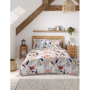 Marks & Spencer Pure Cotton Watercolour Floral Bedding Set - Multi Super King Size (6 ft)