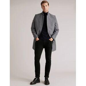 Marks & Spencer Wool Overcoat - Light Grey S/Regular
