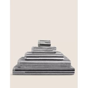 Marks & Spencer Pure Cotton Striped Towel - Natural Mix Guest Towel