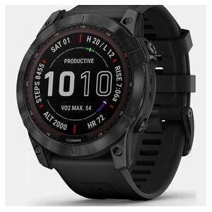 Garmin Fenix 7X Sapphire Solar Multisport GPS Watch Black DLC / Titanium Black Band Size: (One Size)