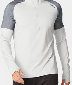 2XU Mens Light Speed 1/2 Zip Top Harbor Mist/Black Reflective Size: (S)