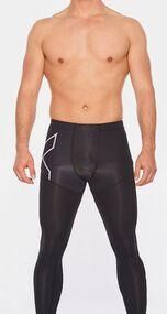 2XU Men's Aero Vent Compression Tights Black/Silver Reflective Size: (L)