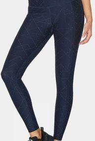 2XU Womens Aero Reflect Hi-Rise Compression Tights Digital Dots/Midnight Size: (L)