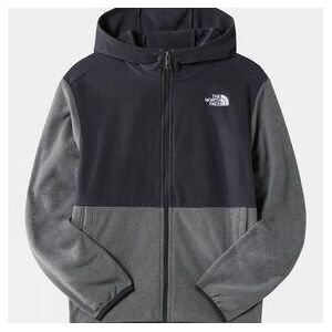 The North Face Youth Teens Glacier Hooded Fleece Jacket 14+ Asphalt Grey Size: (XL)