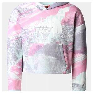 The North Face Girls Light Drew Peak Hoodie 14+ Super Pink Girls Print Size: (XL)