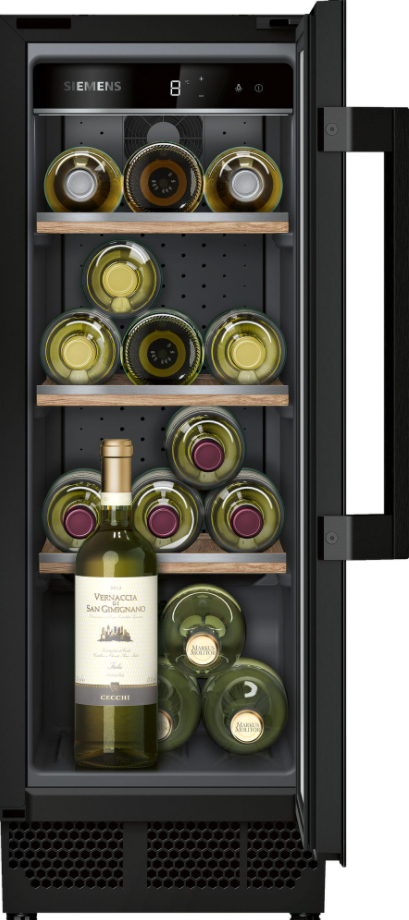 Siemens KU20WVHF0G Wine cooler with glass door, 82x30cm under counter