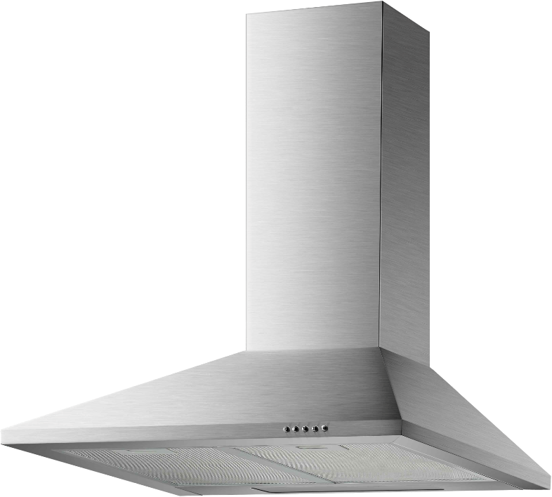 Fabita FAB60SS 60cm Wide Standard Chimney Hood - Stainless Steel