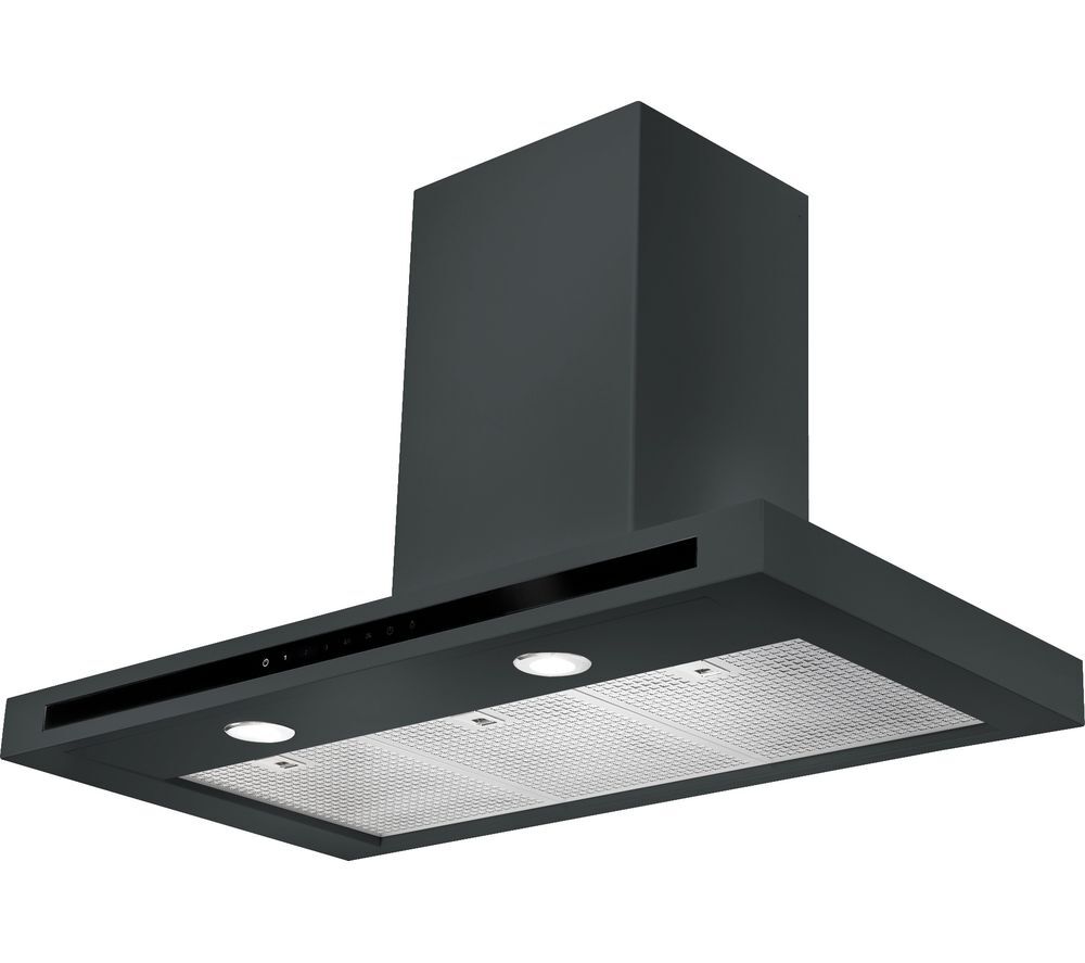 Rangemaster HLTHDS110SL Hi Lite 110cm Flat Chimney Cooker Hood-Slate