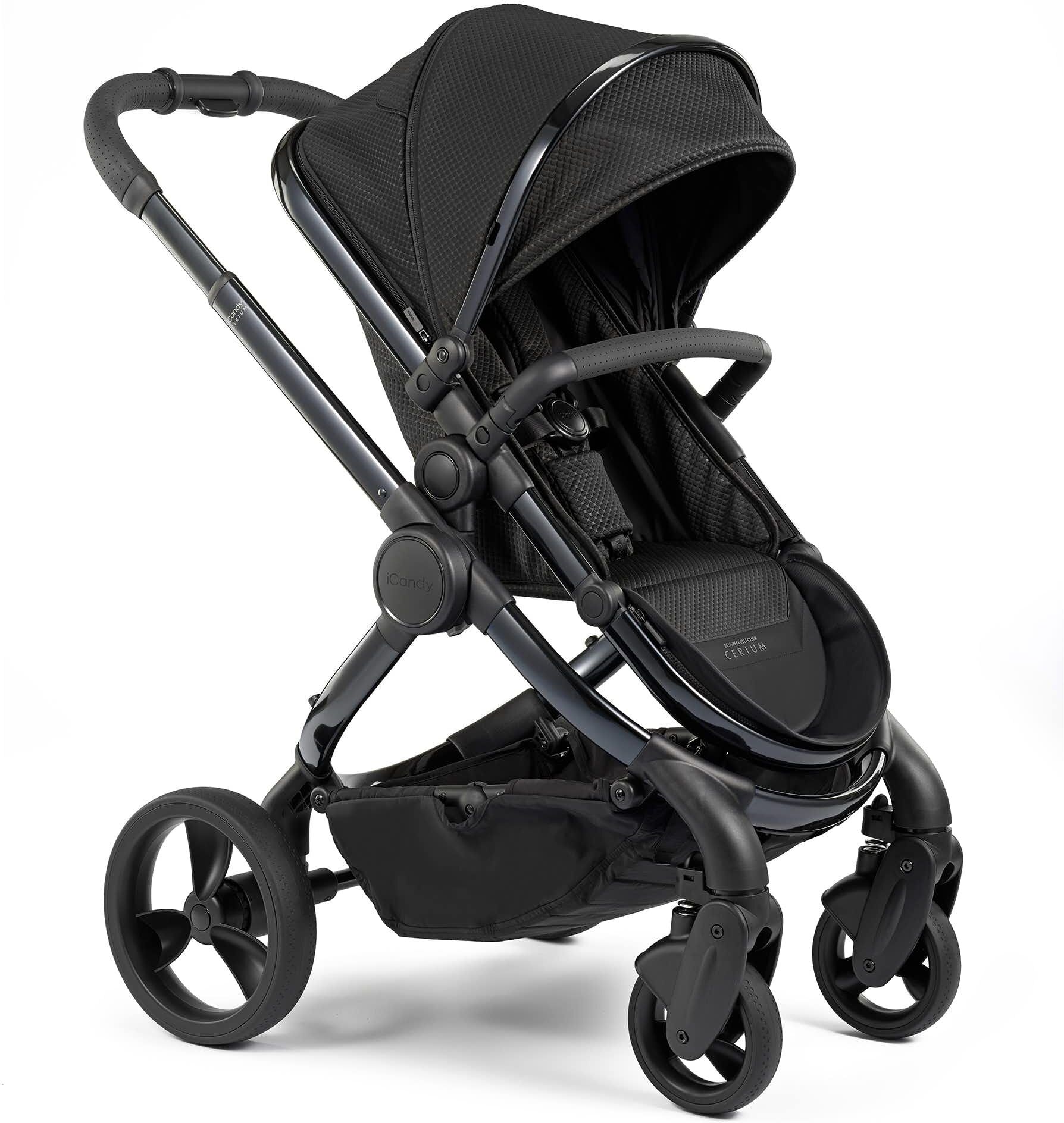 iCandy IC2040 Peach Designer Collection Cerium Pushchair and Carrycot-Black