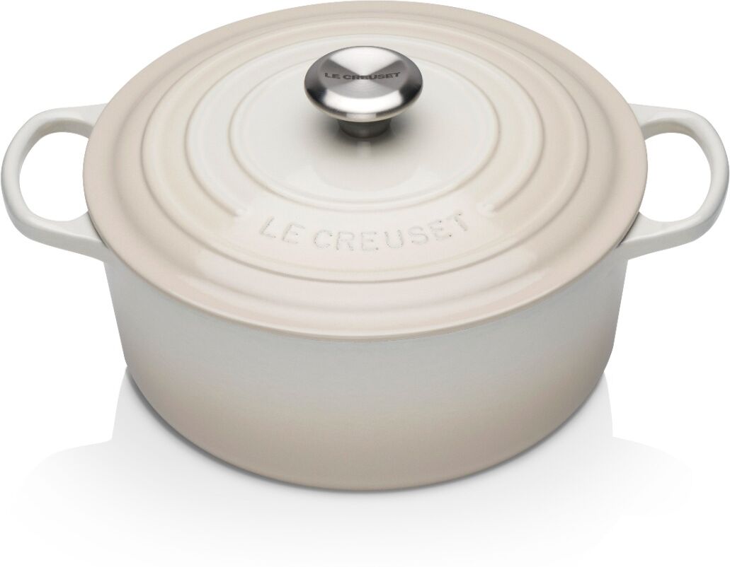 Le Creuset 21177267164430 Cast Iron Round Casserole 26cm - Meringue