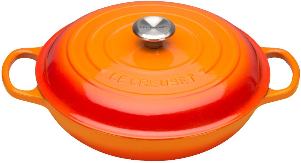 Le Creuset 211803009 Cast Iron Shallow Casserole 30cm - Volcanic