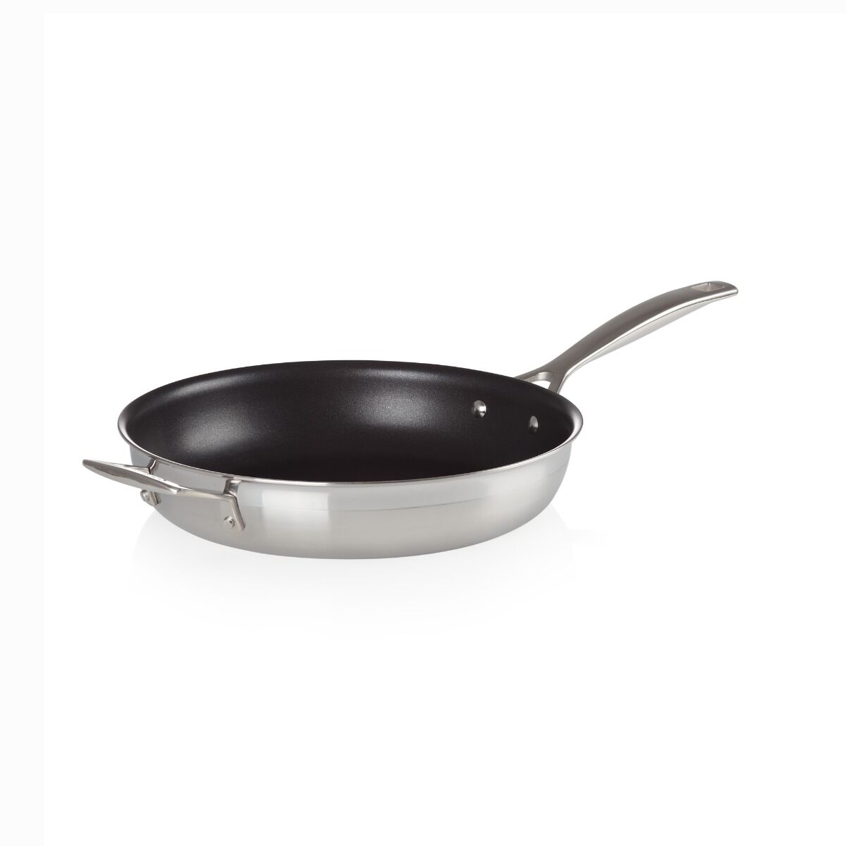 Le Creuset 962003281 3Ply 28cm Non-Stick Frying Pan with Helper Handle - Stainless Steel