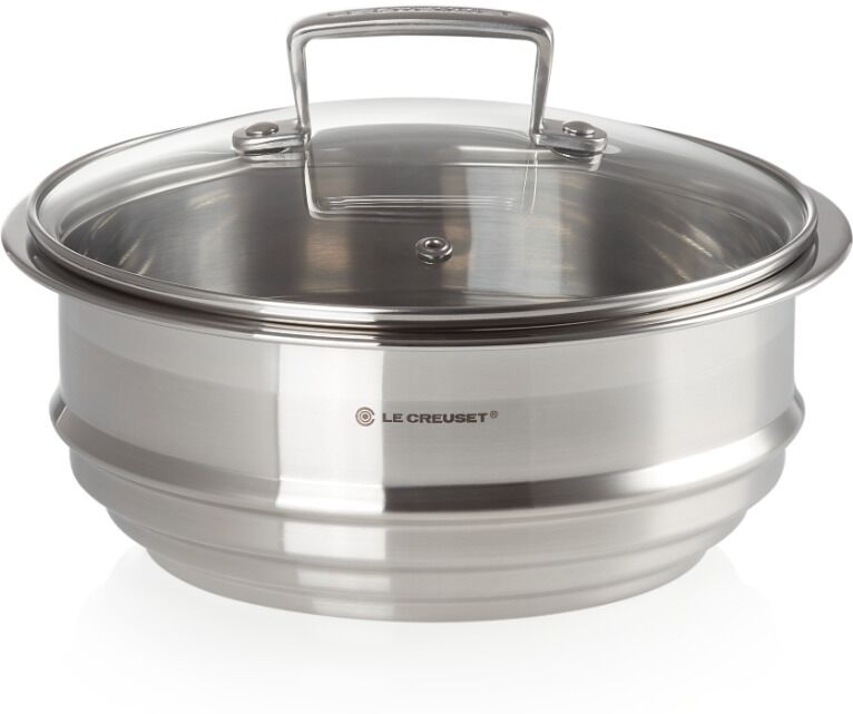 Le Creuset 962019001 3Ply Multi Steamer with Glass Lid - Stainless Steel