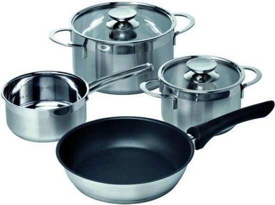 Siemens HZ390042 Induction 4 Piece Saucepan Set (Stainless Steel)