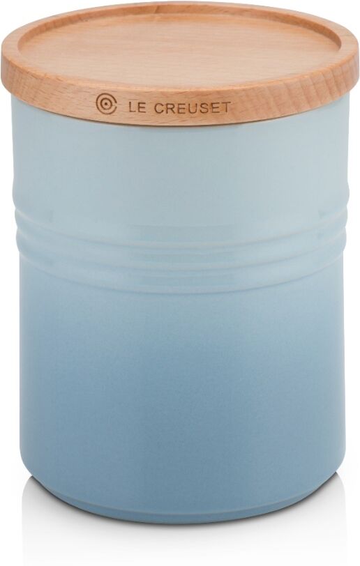 Le Creuset 9104440142 Stoneware Medium Storage Jar With Lid - Coastal Blue