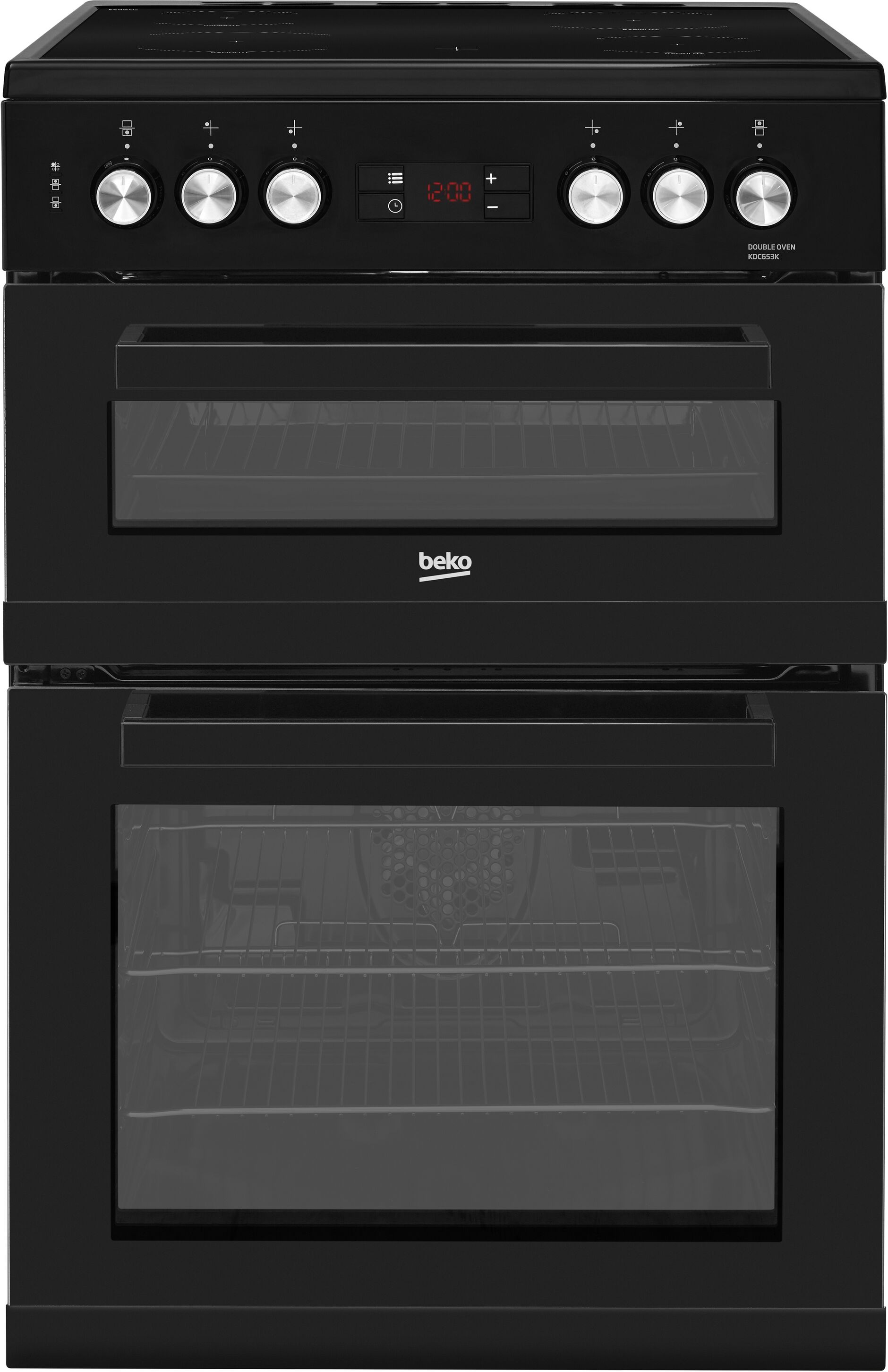 Beko KDC653K Freestanding 60cm Double Oven Electric Cooker-Black