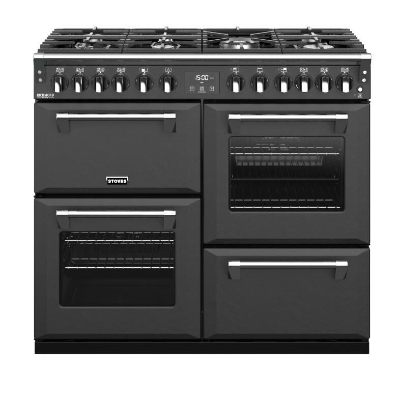 Stoves RCHDXS1000DFANT 100cm Richmond Deluxe Dual Fuel Range Cooker-Anthracite *Display Stock*
