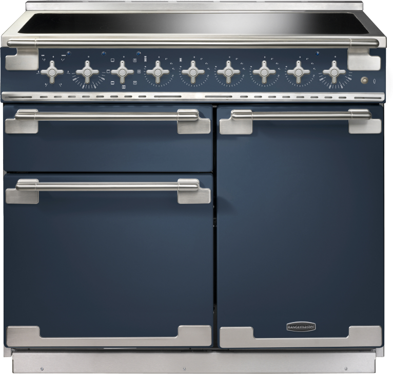 Rangemaster ELS100EISB/ Elise 100cm Electric Induction Range Cooker Stone Blue