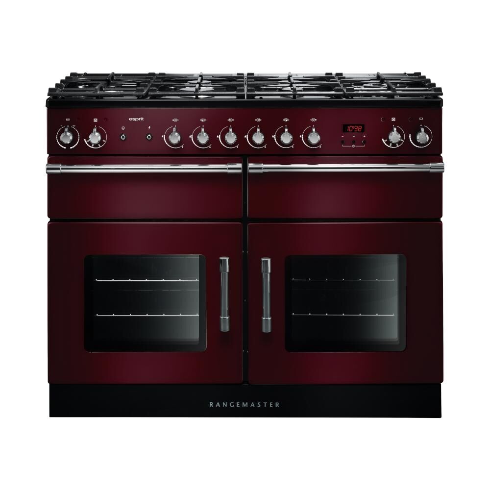 Rangemaster Esprit ESP110DFFCY/C 110cm Dual Fuel Range Cooker - Cranberry