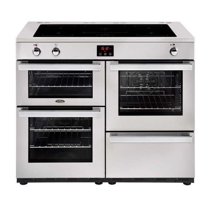 Belling Cookcentre 110EIPROFSTA 110cm Electric Induction Range Cooker-Professional Stainless Steel