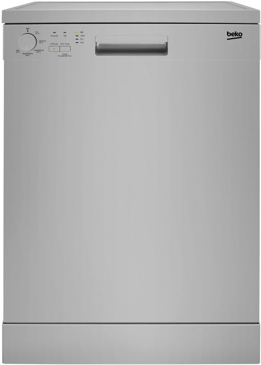 Beko DFN05320S Freestanding 60cm Dishwasher - Silver