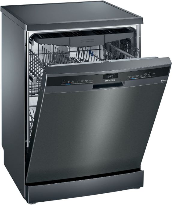 Siemens SN23EC14CG 60cm Freestanding Dishwasher - Black Steel