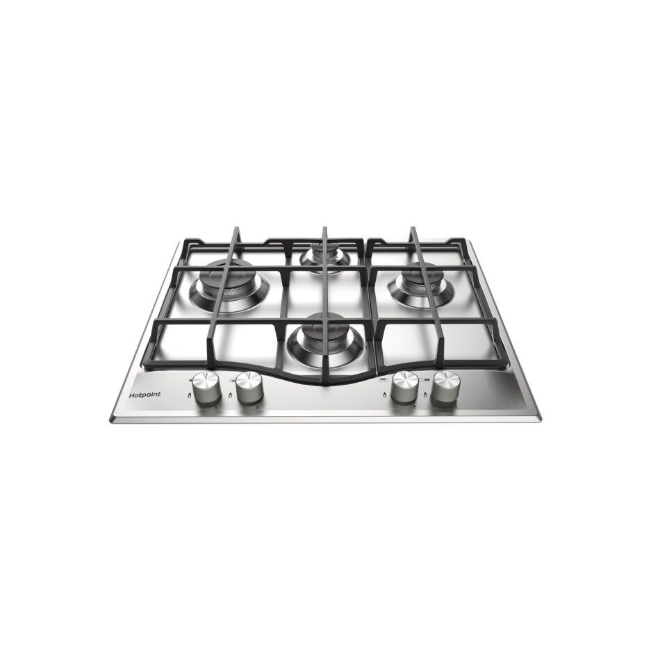 Hotpoint PCN641IXH 60cm Four Burner Gas Hob - Stainless Steel