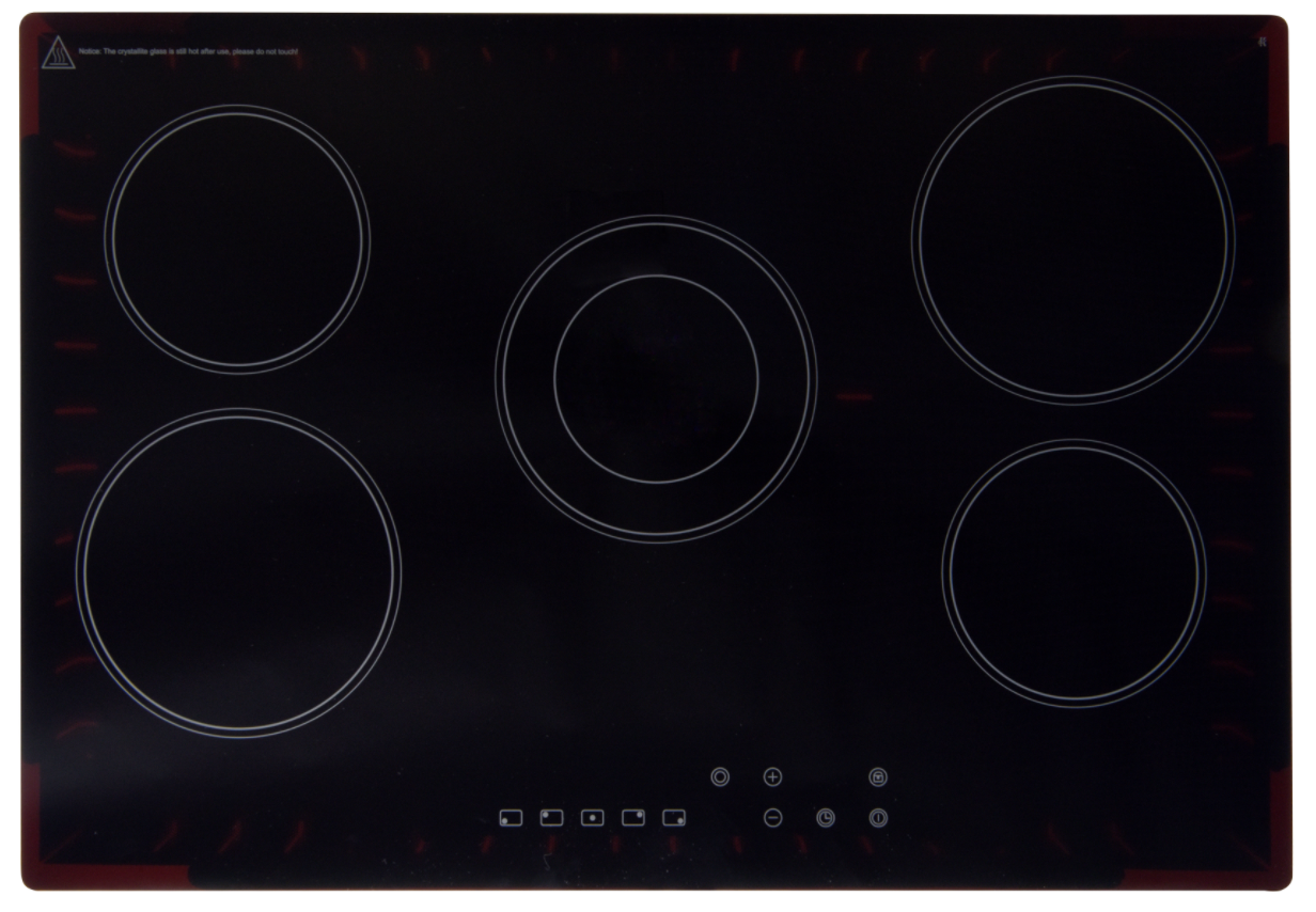 Montpellier CT750 75cm 5 Zone Touch Control Ceramic Hob-Black