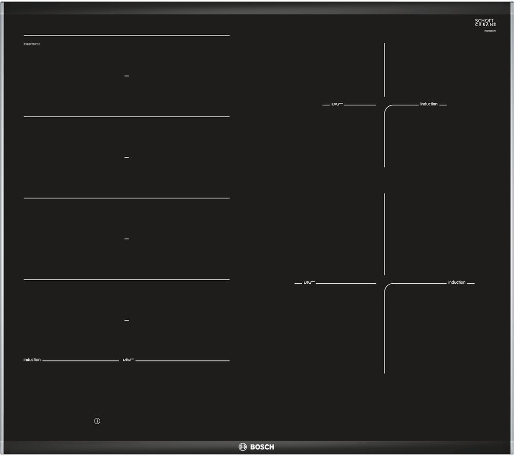 Bosch Serie 8 PXE675DC1E Electric Induction Hob