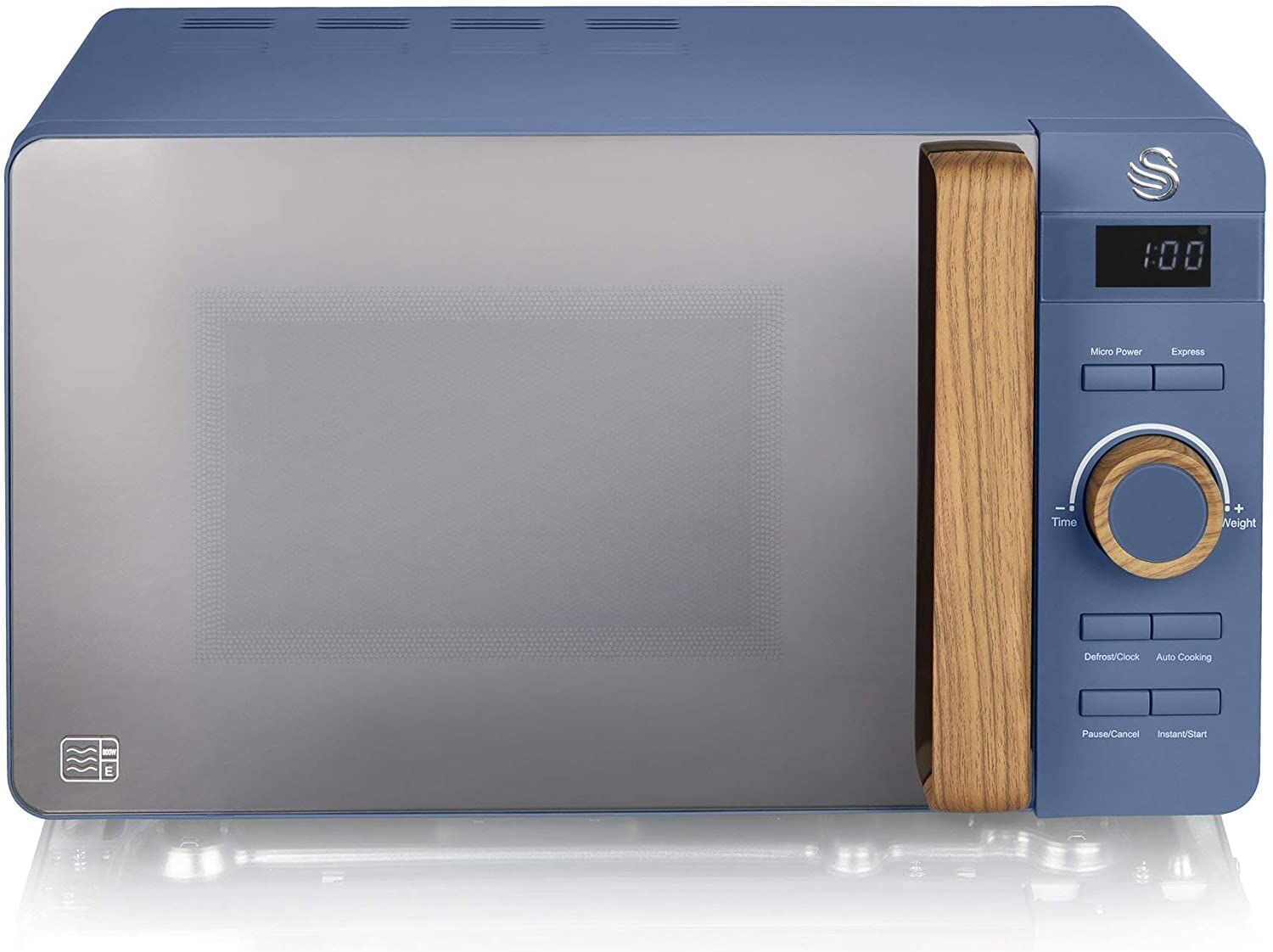 Swan SM22036BLUN 800W Nordic Microwave - Blue