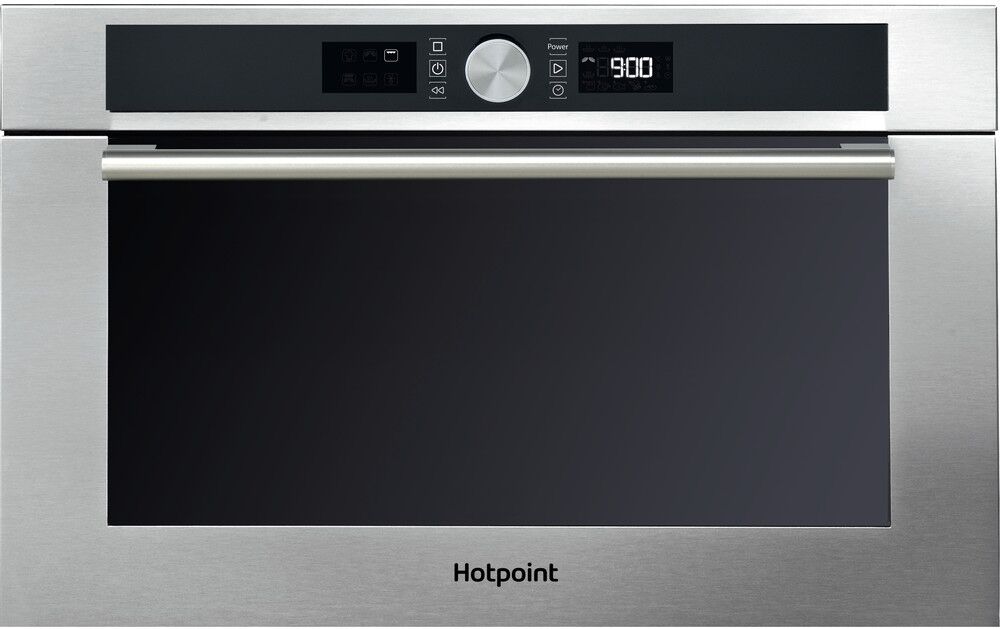 Hotpoint MD454IXH Built-In Microwave with Grill - Stainless Steel