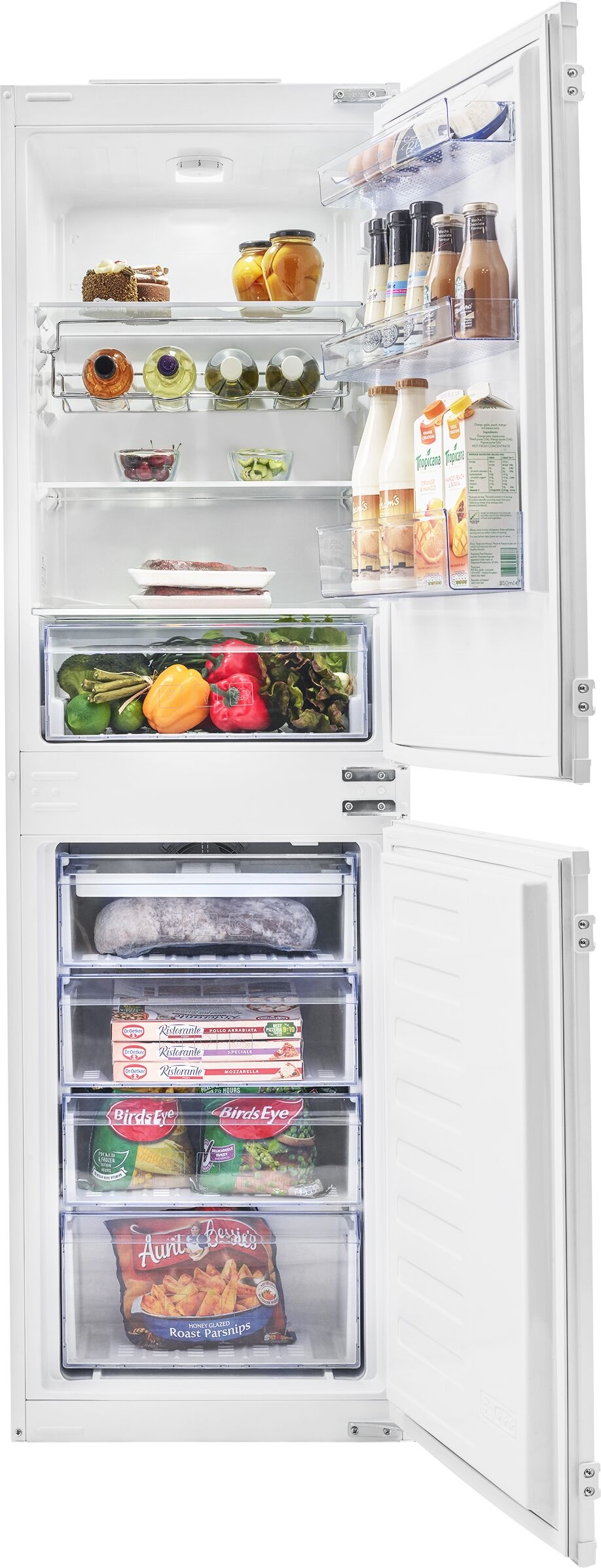 Beko BCFD350 Integrated Combi Frost Free Fridge Freezer