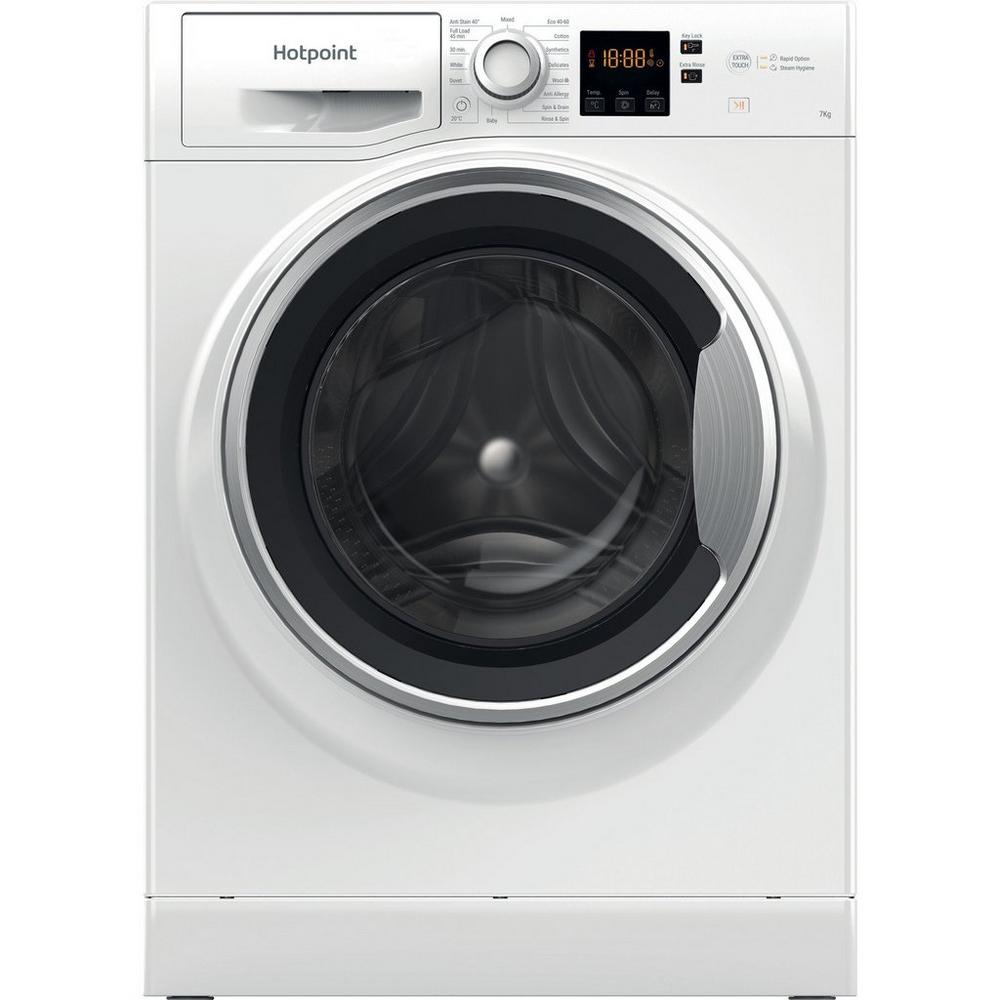 Hotpoint NSWE743UWSUKN 400 Spin, 7Kg Washing Machine - White