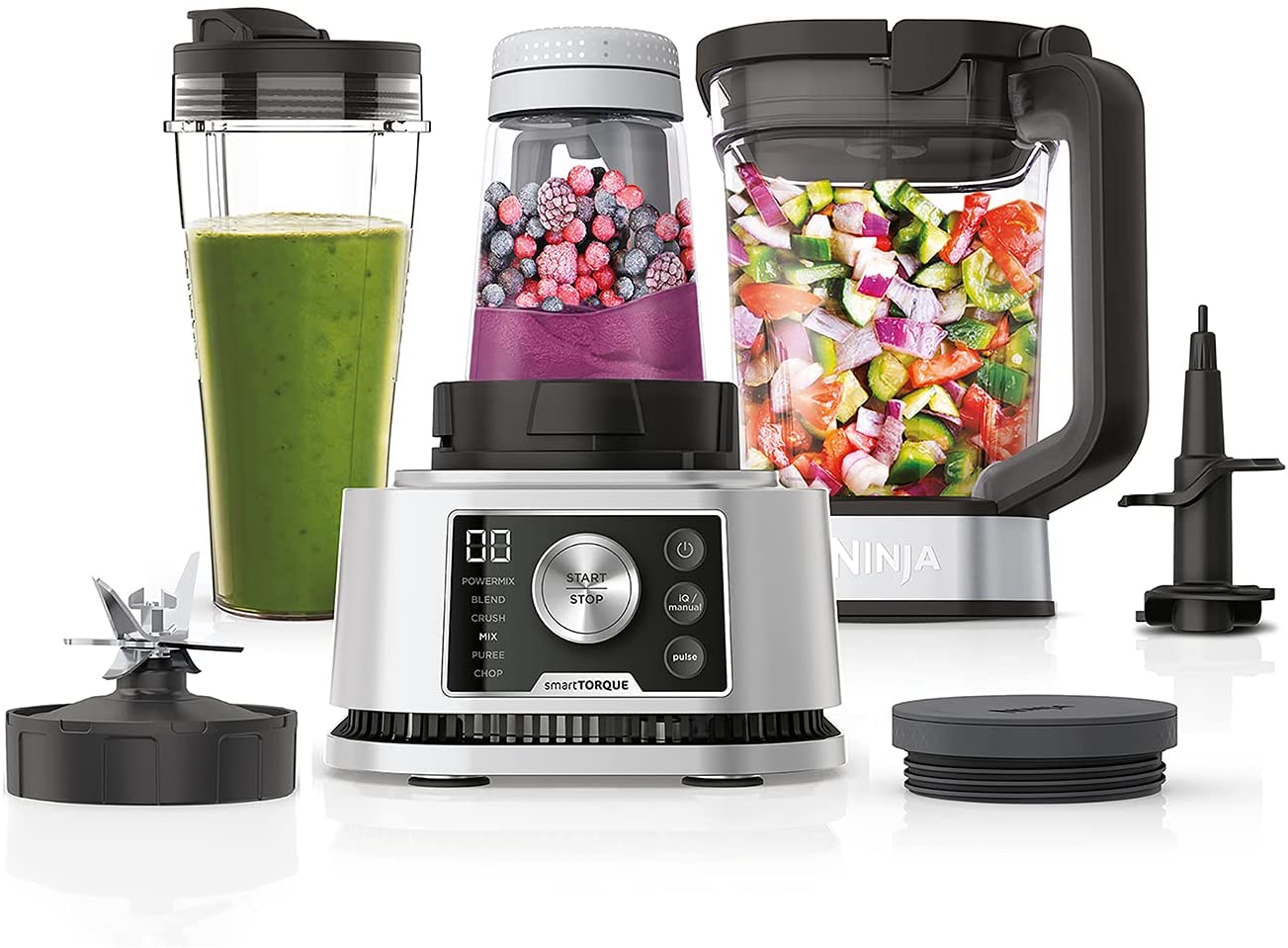 Ninja CB350UK Foodi Power Nutri Blender 3-In-1 - Silver