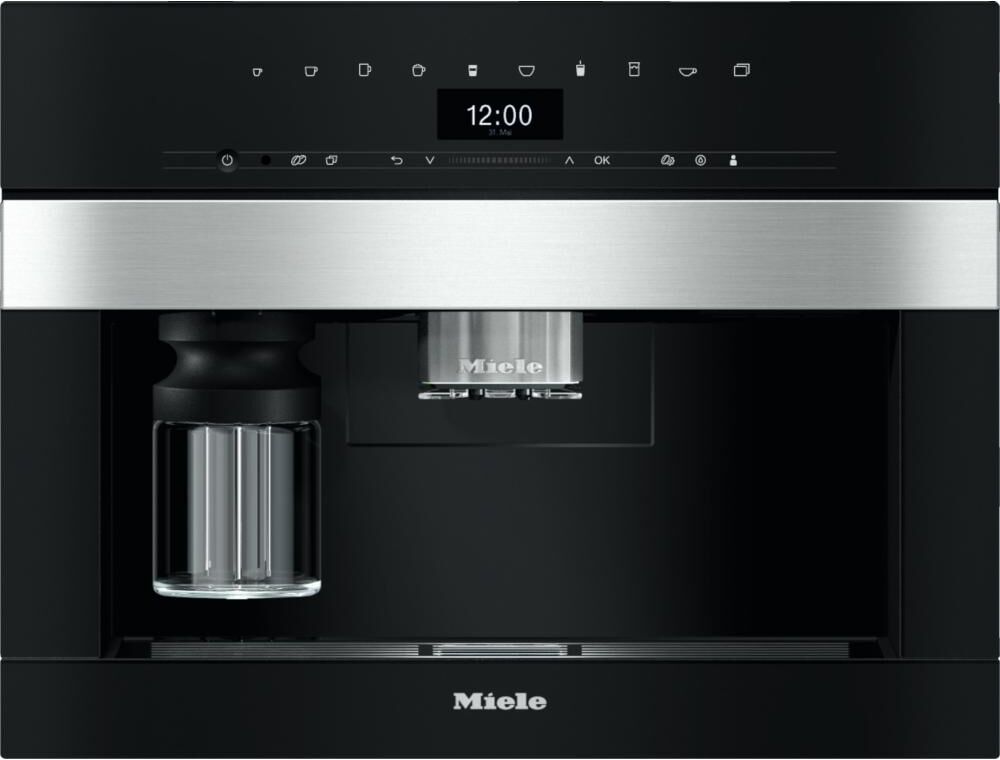 Miele CVA7440CLST Built-in Coffee Machine with the Patented CupSensor - Clean Steel