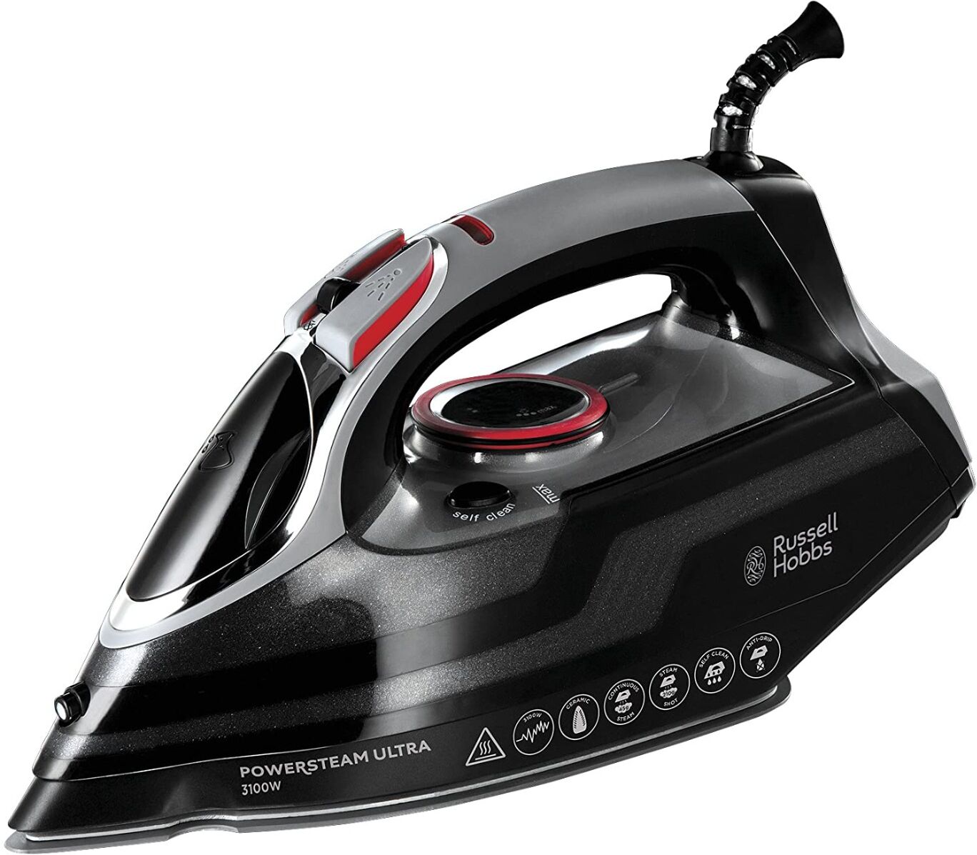 Russell Hobbs 20630 Powersteam Ultra Vertical Steam Iron 3100W - Grey