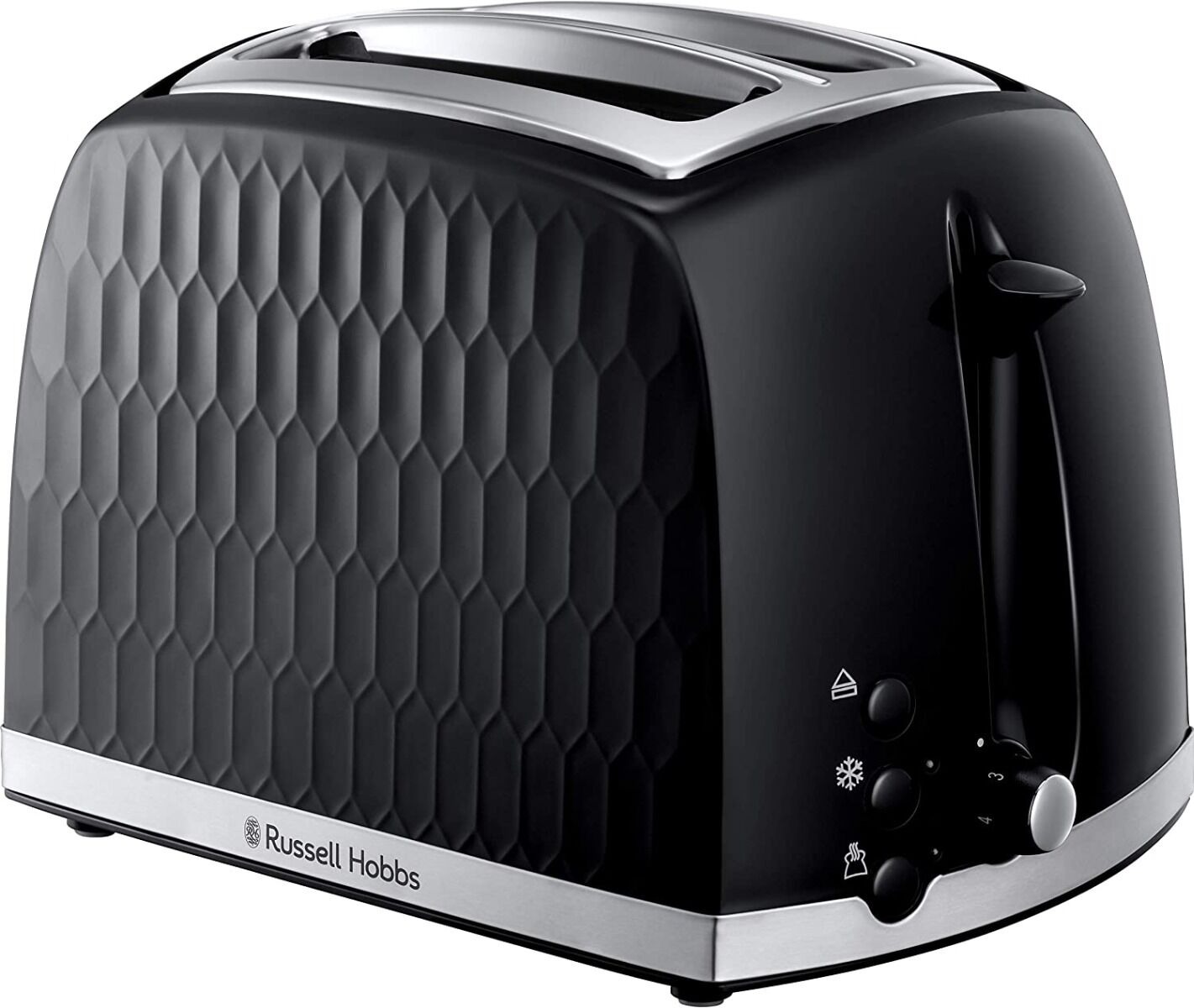 Russell Hobbs 26061 Honeycomb 2 Slice Toaster - Black