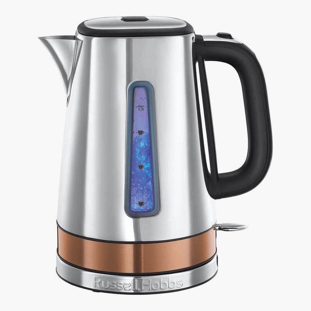 Russell Hobbs Russel Hobbs 24280 Luna Fast Boil Electric Kettle Stainless Steel with Copper Accents