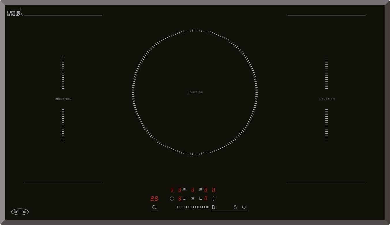 Belling BIH90TB 90cm Induction Hob Frameless-Black