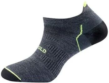 Devold Unisex Energy Low Sock - Merino Wool, Dark Grey / Yellow / 41-43