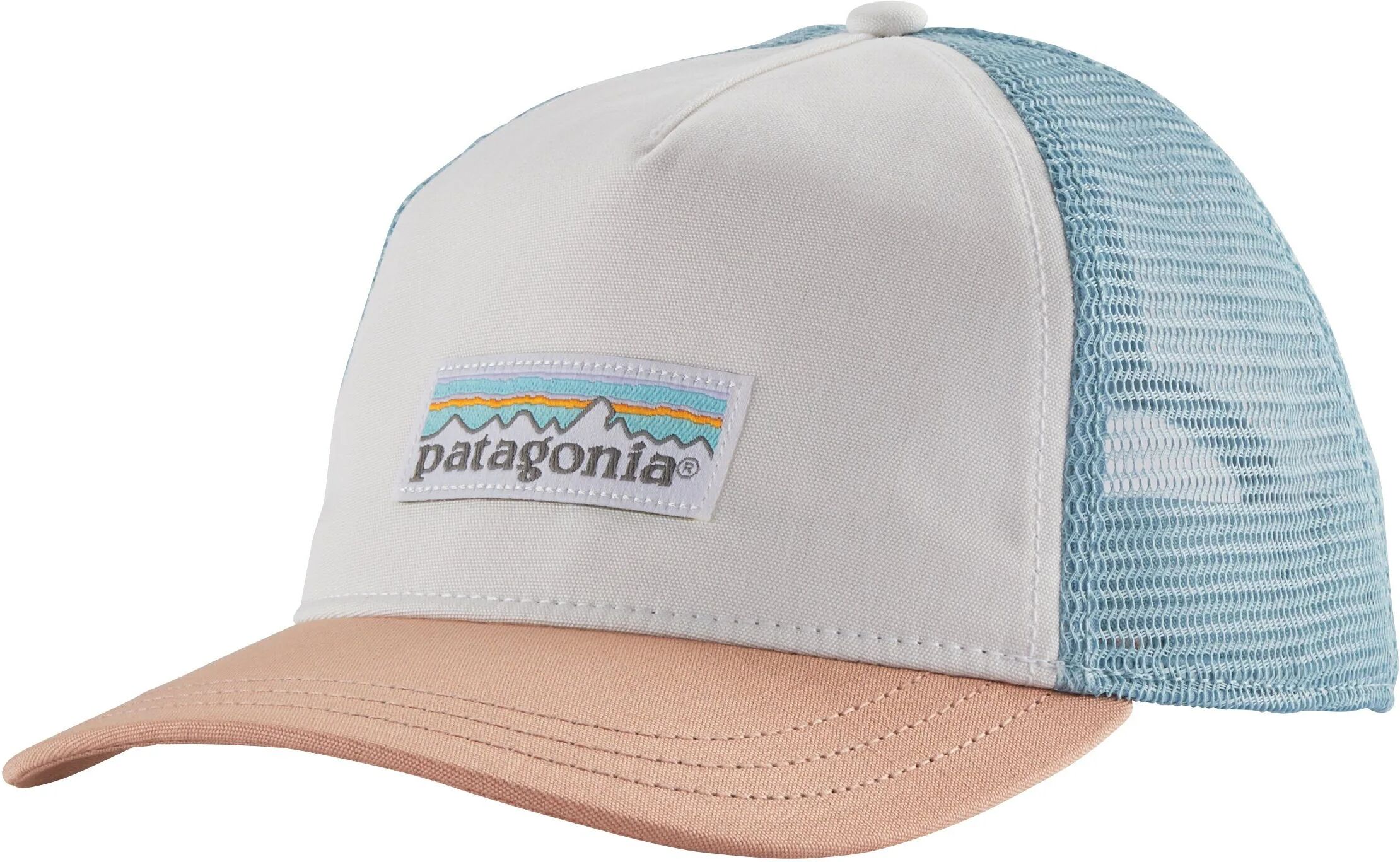 Patagonia Women's Pastel P-6 Label Layback Trucker Hat - Organic Cotton, White