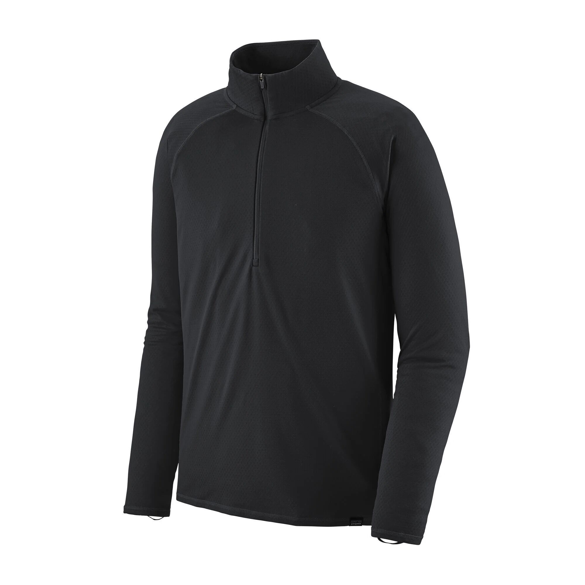 Patagonia Capilene Midweight Baselayer Zip-Neck - Recycled Polyester, Black / L