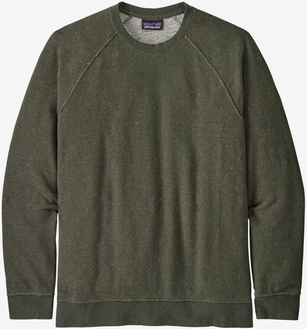 Patagonia Men's Trail Harbor Crewneck Sweatshirt, Long Plains: Basin Green / M