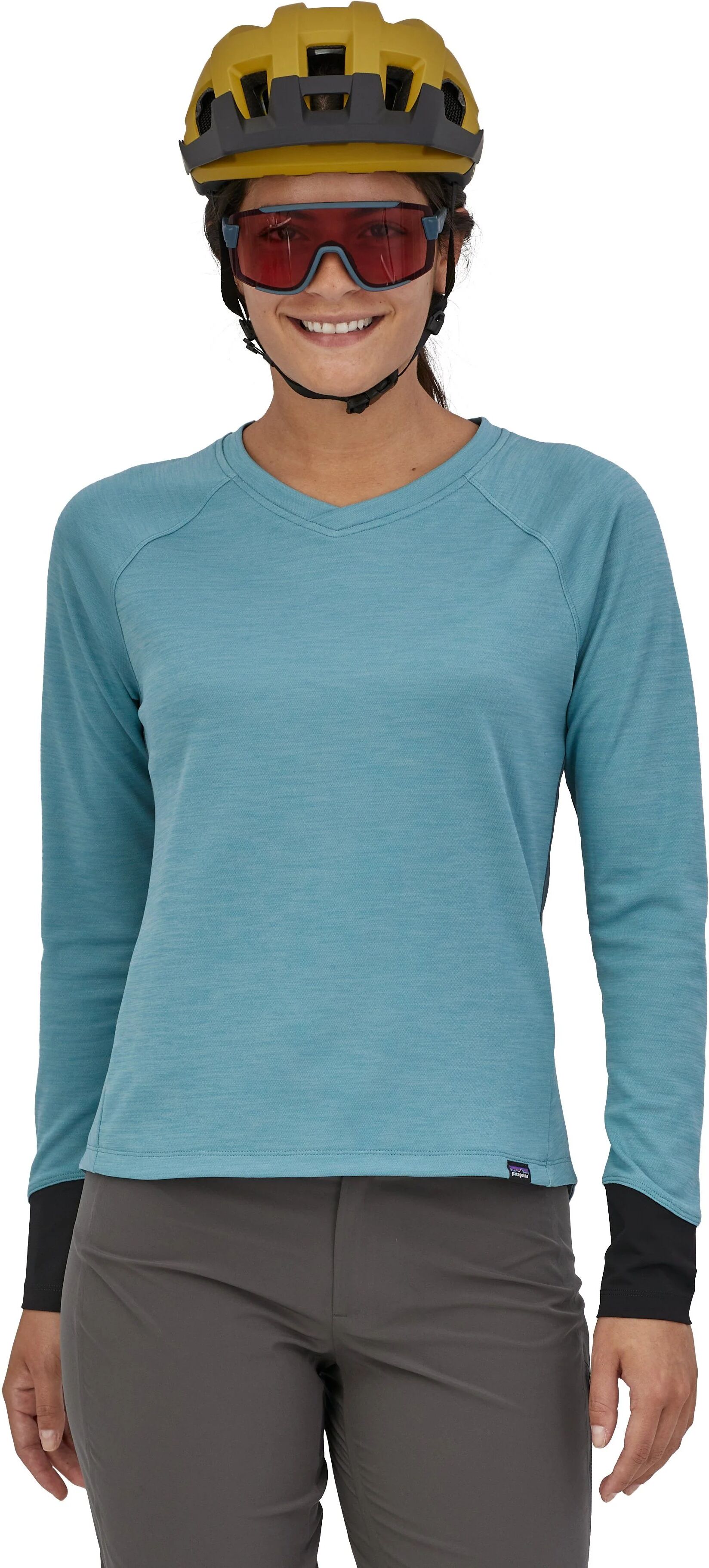 Patagonia W's L/S Dirt Craft Jersey, Upwell Blue / S