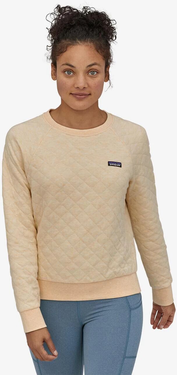 Patagonia W's Organic Cotton Quilt Crew - Organic cotton, Vela Peach / XS