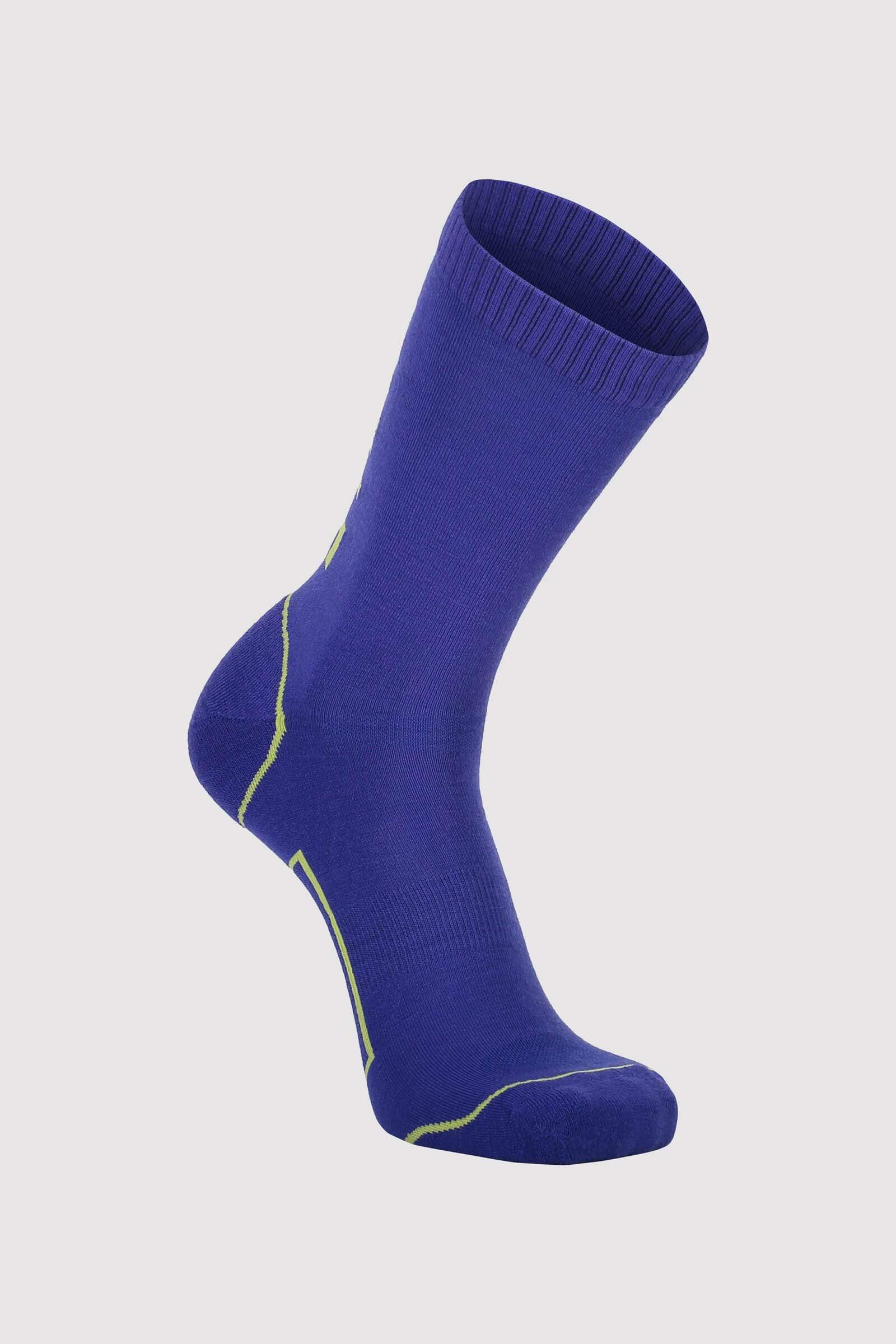 Mons Royale Unisex Tech Bike Sock 2.0 - Merino Wool, Ultra Blue / 39-41