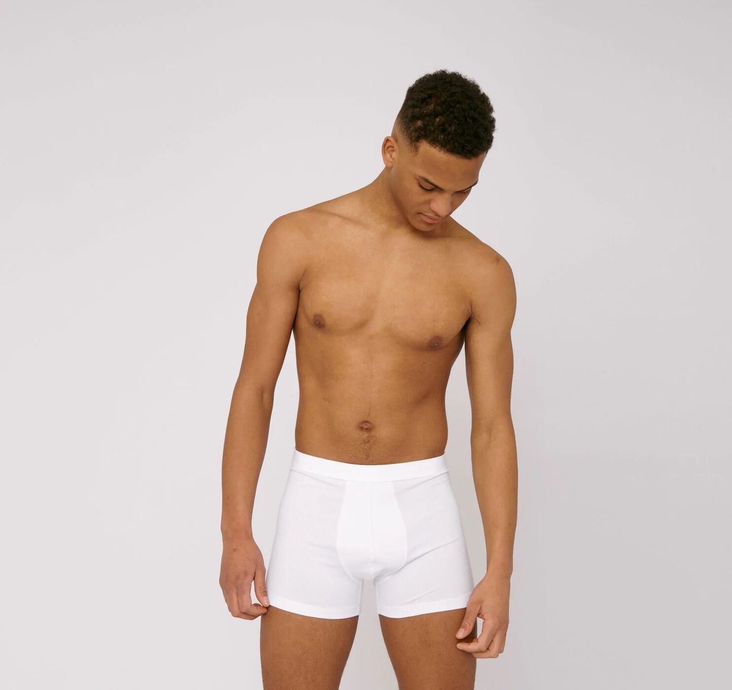 Organic Basics Men's Organic Cotton Boxers 2-pack, White / M