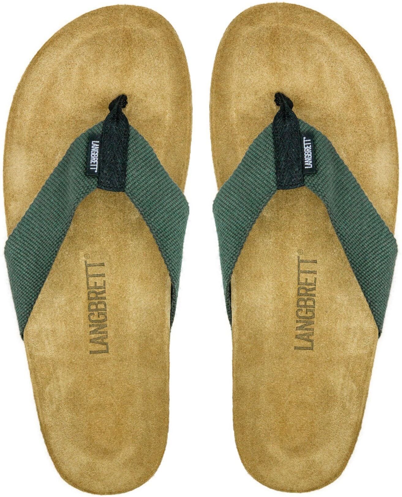 LANGBRETT GUR Ecological sandals, Green / 43