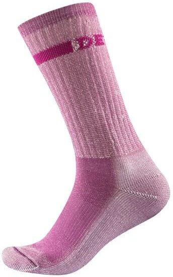 Devold Unisex Outdoor Medium Sock - Merino Wool, Pink Melange / 38-40