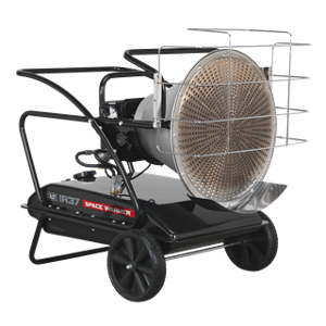 Sealey Infrared Space Warmer® Paraffin/Kerosene/Diesel Heater with Wheels 125,000Btu/hr